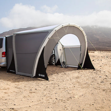 busvorzelt vw frost am strand