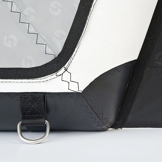 busvorzelt naht detailansicht